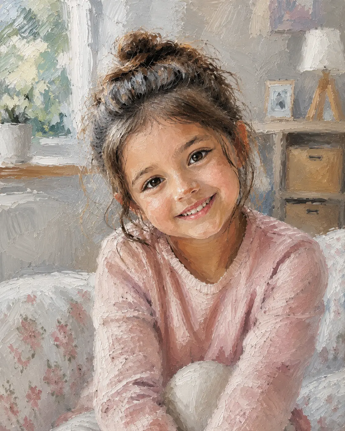 Kid Oil Painting